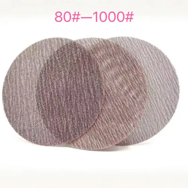 

5-6-дюймовые сетчатые абразивные шлифовальные диски, без пыли, зернистость 80-1000, беспыльная сетка, наждачная бумага, антизасоряющиеся листы для дерева, автомобиля, гипсокартона