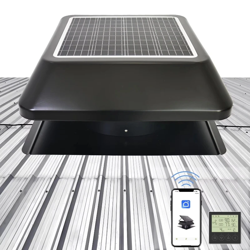 

Solar Attic Fan Roof Vents Home Factory Warehouse Greenhouse Industrial Exhaust Fan