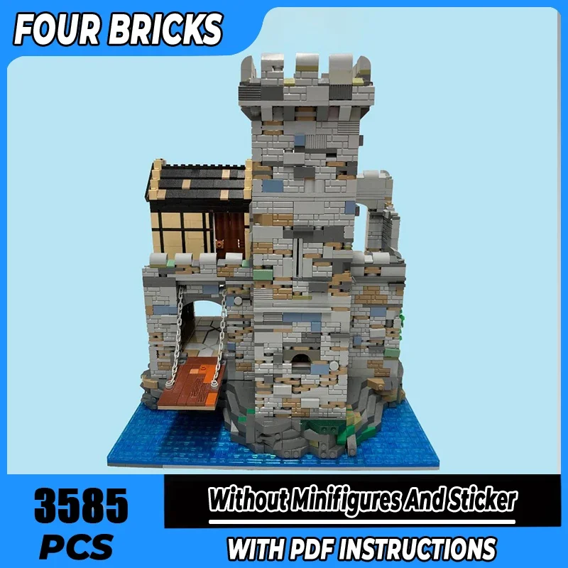 

Строительные блоки Moc, средневековый замок, технология, модульные кирпичи, модель, подарки, рождественские игрушки, наборы «сделай сам», сборка