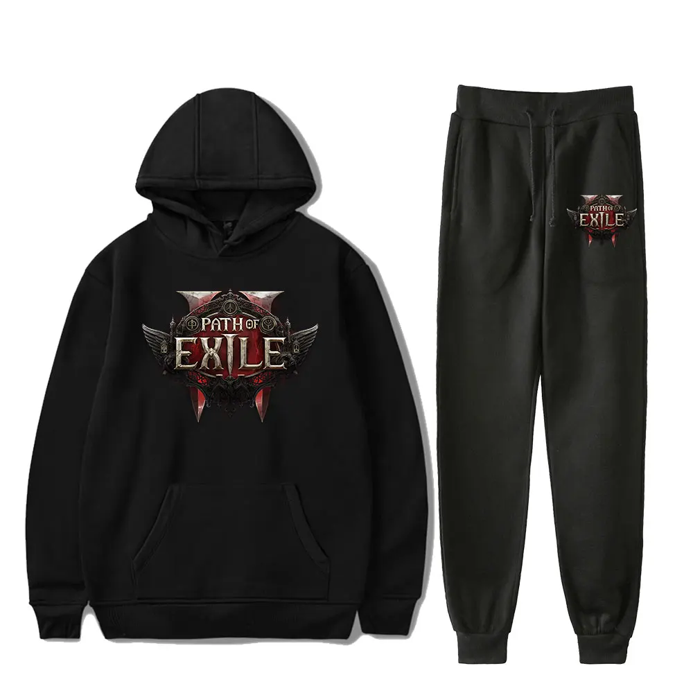 

Hot Game Path Of Exile 2 Hoodies Set Merch Cosplay Women Men Fashion Casual Sweatshirts Sweatpants Casual Sports Hoodies Suit