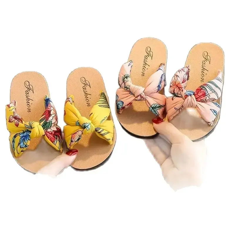 Girls Slippers Children\'s Fashion Soft Sole Princess Shoes Kids  New Summer Sandals Flat Shoes Baby Girls Shoes