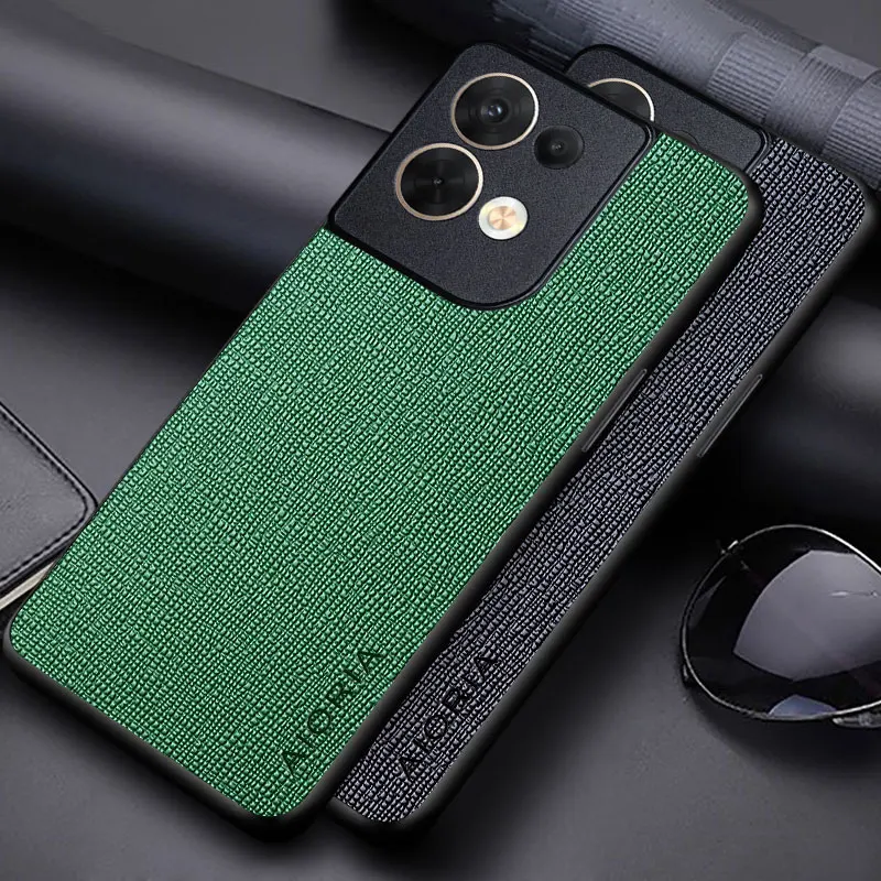 Case for Oppo Reno8 Pro Reno8 Lite 5G funda Modern Business solid color Leather skin phone cover for Oppo Reno 8 Pro case capa