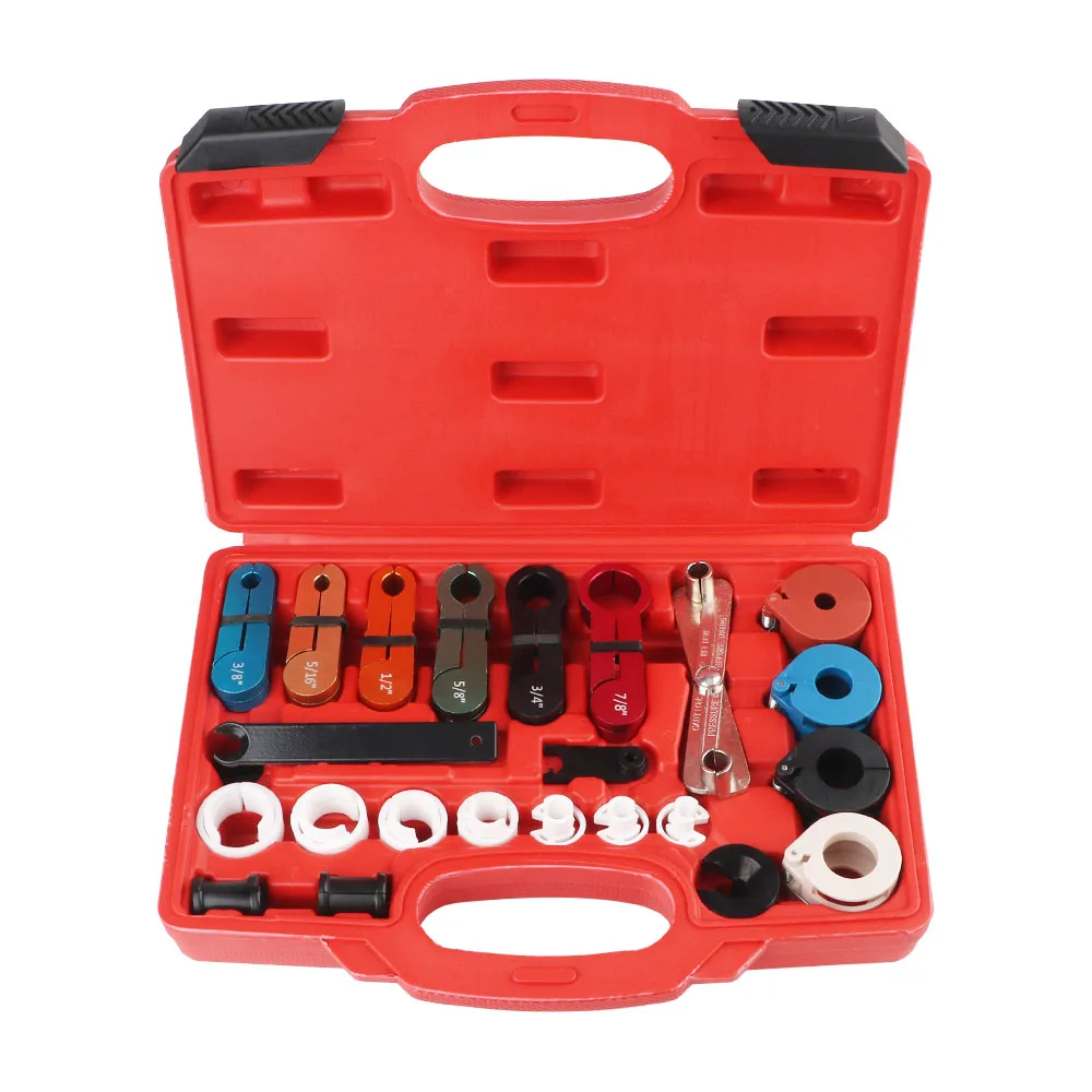 With Tool Box AC Fuel Line Disconnect Kit Automobile Accessories 26pcs Universal Quick Disconnect Tool Set Car  Repair Tool