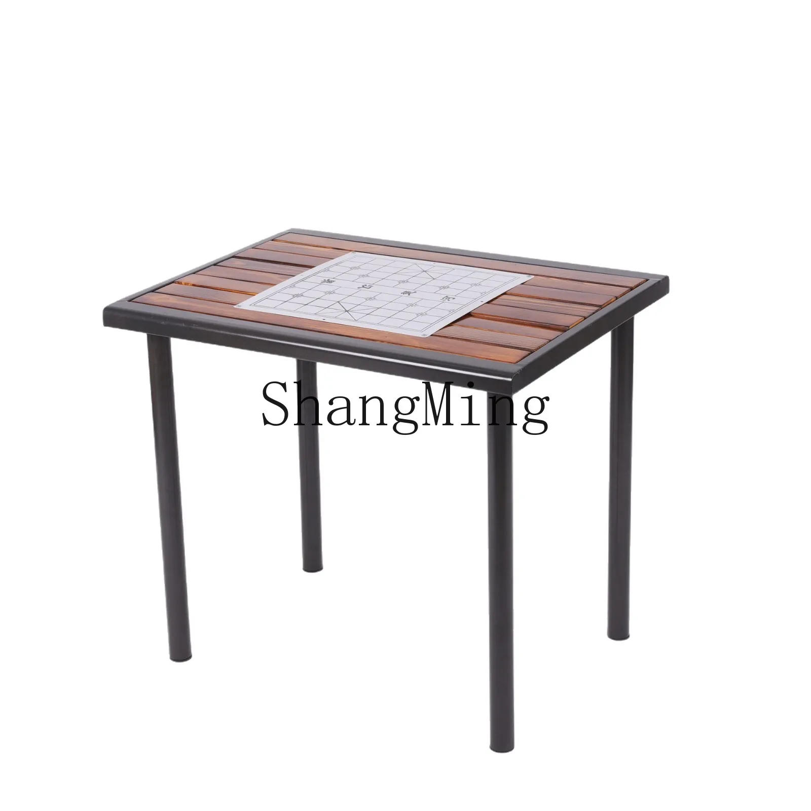 

ZYY outdoor brown plastic wood table waterproof and sun protection balcony garden villa courtyard casual simple anti-corrosion