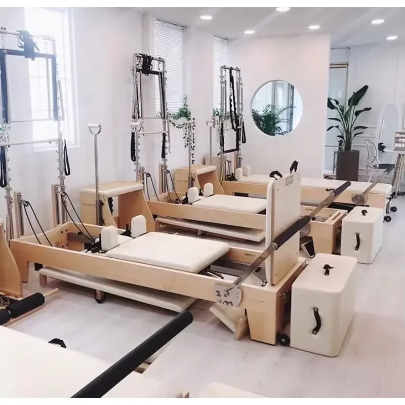 Hot Sale Best Price Wooden Gym Yoga Compact Multifunctional Cama De Reformador Maquina Core Bed Machine Pilates Reformer