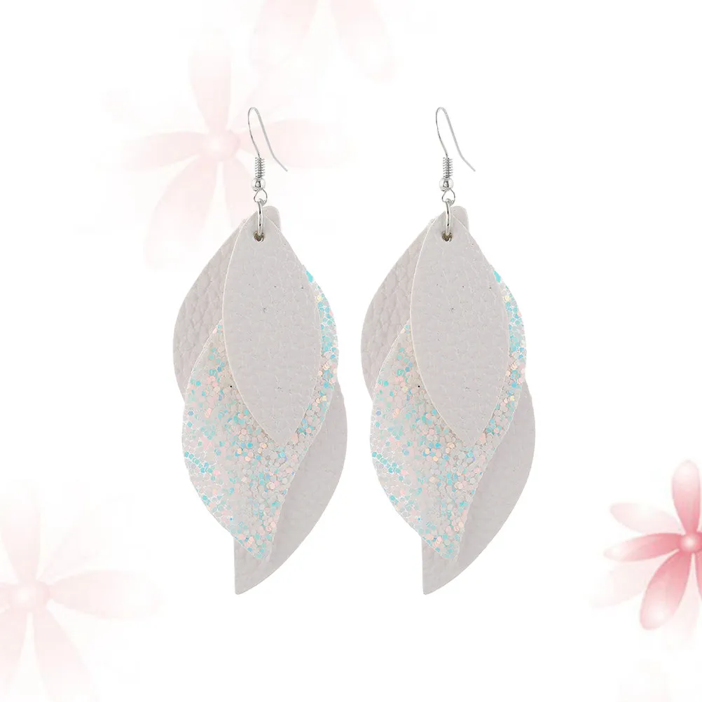Shiny Sequin Dangler Earrings for Women – Fashion Casual Party Jewelry for Dresses, Jeans, Hawaiian Outfits