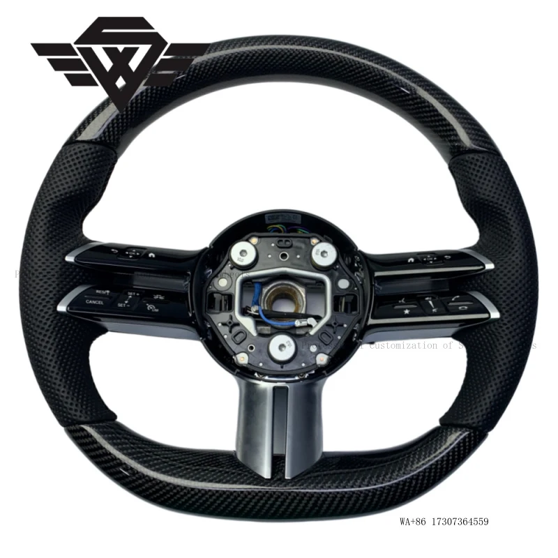 Luxury  Real Carbon Fiber Car Steering Wheel for Mercedes Benz 809Y GLK  G CLASS 223 AMG Customizable Superior Quality
