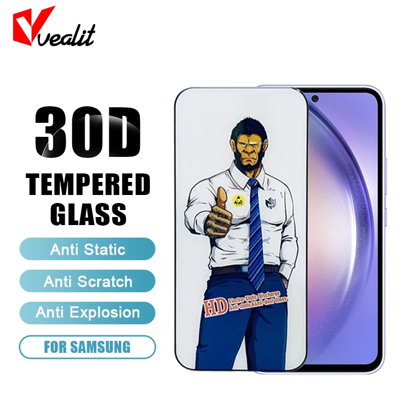 

30D Tempered Glass For Samsung Galaxy A54 A34 A24 A14 A04 A04S A35 A25 A15 A05 A05S Screen Protector For Samsung M51 M31 M21 M11