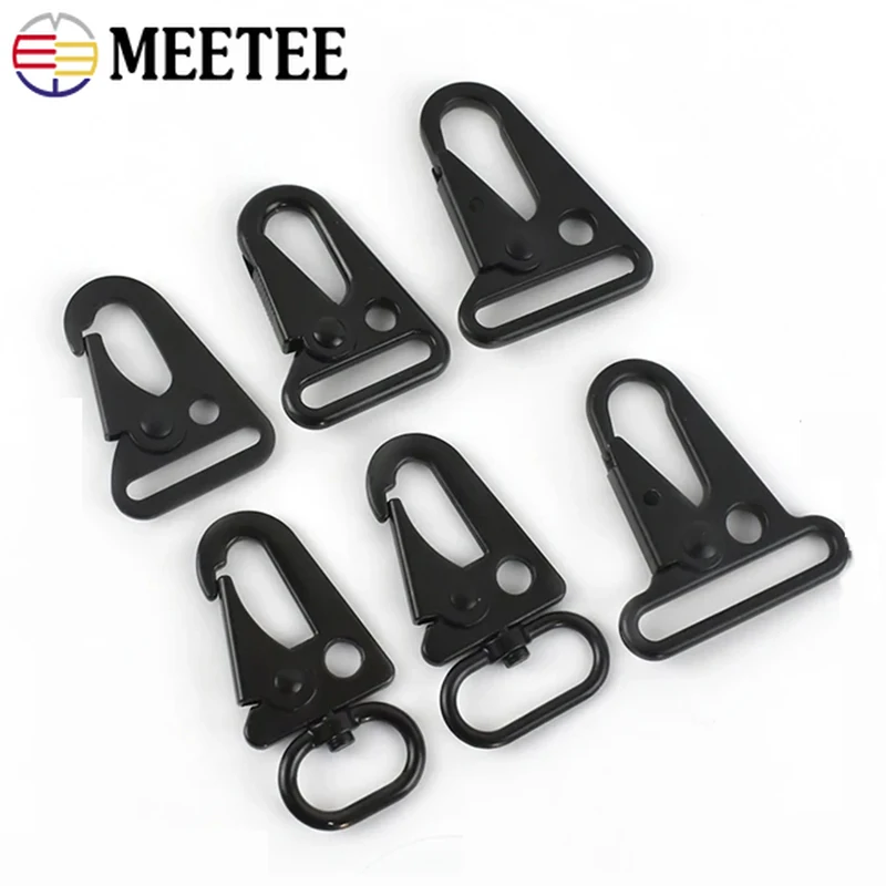 4/10 pz Meetee 20/25/32/38mm metallo aragosta grilletto Clip gancio fibbia fettuccia cinghia per bagagli collegare chiusura collare per cani borsa