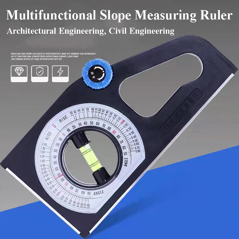 High Precision Angle Slope Measuring Instrument Magnetic Level Bubble Inclinometer Protractor Angle Finder Slope Scale Level