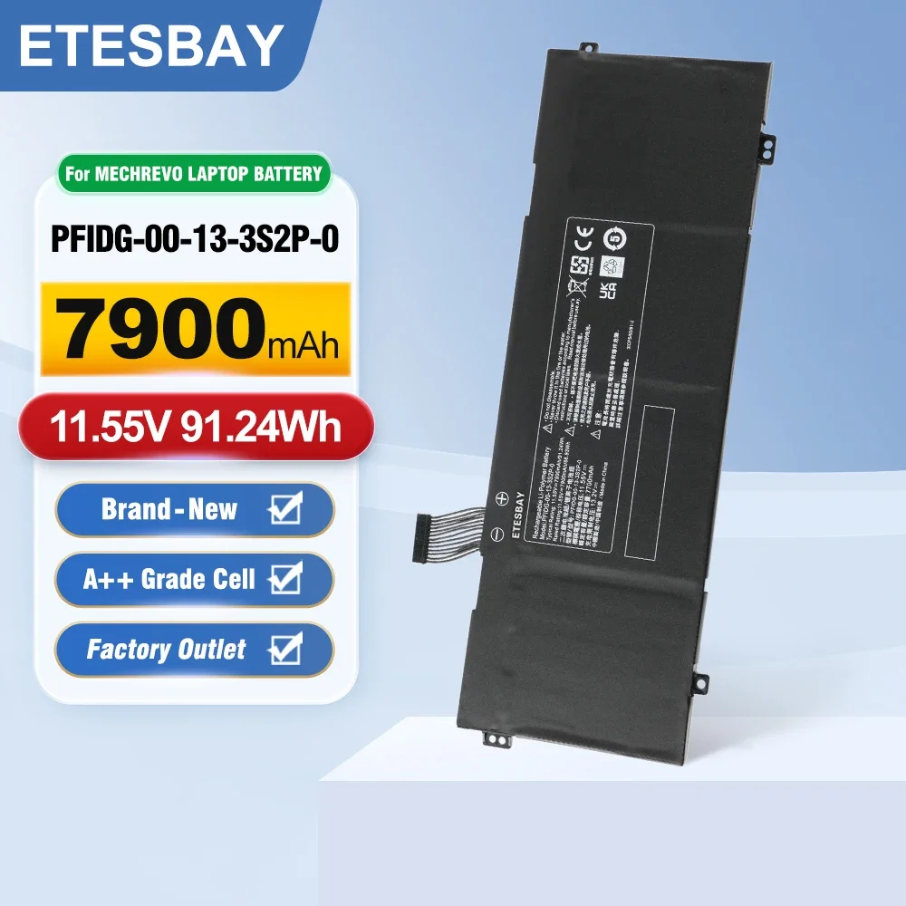ETESBAY PFIDG-00-13-3S2P-0 Laptop Battery Replacement for Eluktronics MAX-17 Medion Erazer Beast X10 X20 X25 X30