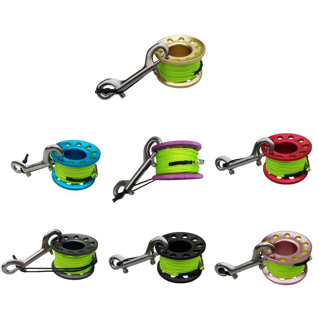 Safety Gear Gauges Accessory ABS Diving Finger Spool with Stainless Locking Reel for Underwater Activities view 6
