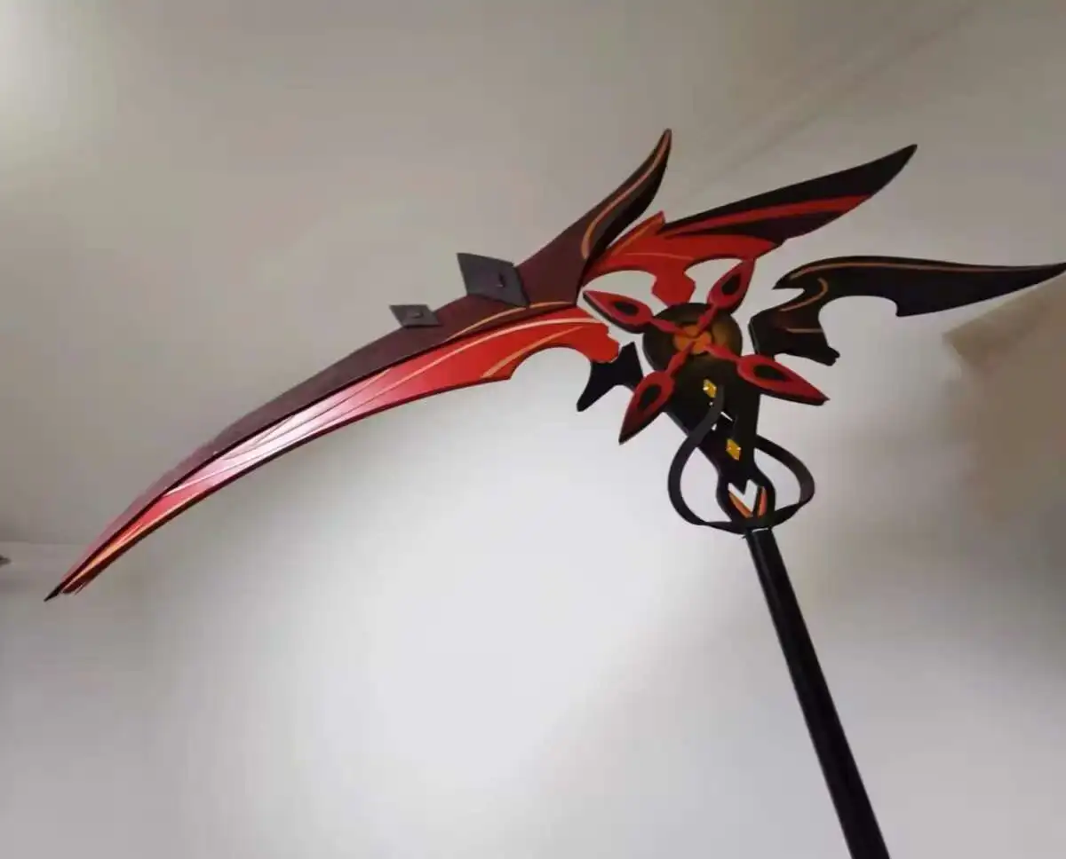 アルレッキーノ発光鎌武器ゲーム原神インパクトコスプレ小道具ハロウィンクリスマスファンシーパーティーコスチュームアクセサリー