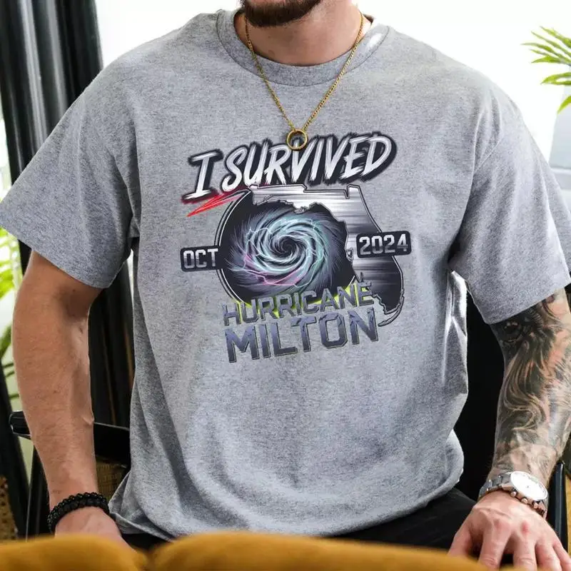 Hurricane Milton I Survived T Shirt Strong Oct 2024