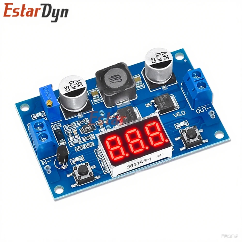 Estardyn LTC1871 Step Up Converter Module 100W, 3-35V to 3.5-35V Boost with LED Display for DIY Power Supply
