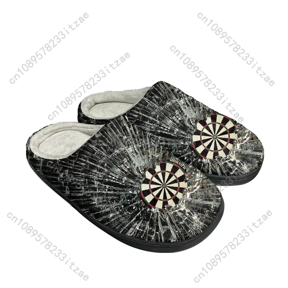 Hot Cool Fashion Darts Board Cotton Custom Slippers Mens Women Teenager Plush Casual Keep Warm Shoes Thermal Comfortable Slipper