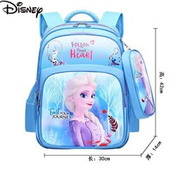 Disney Frozen Elsa Anna Cartoon Schoolbag Girls Backpack Children Primary School Schoolbag Children Backpack Schoolbag Mochila