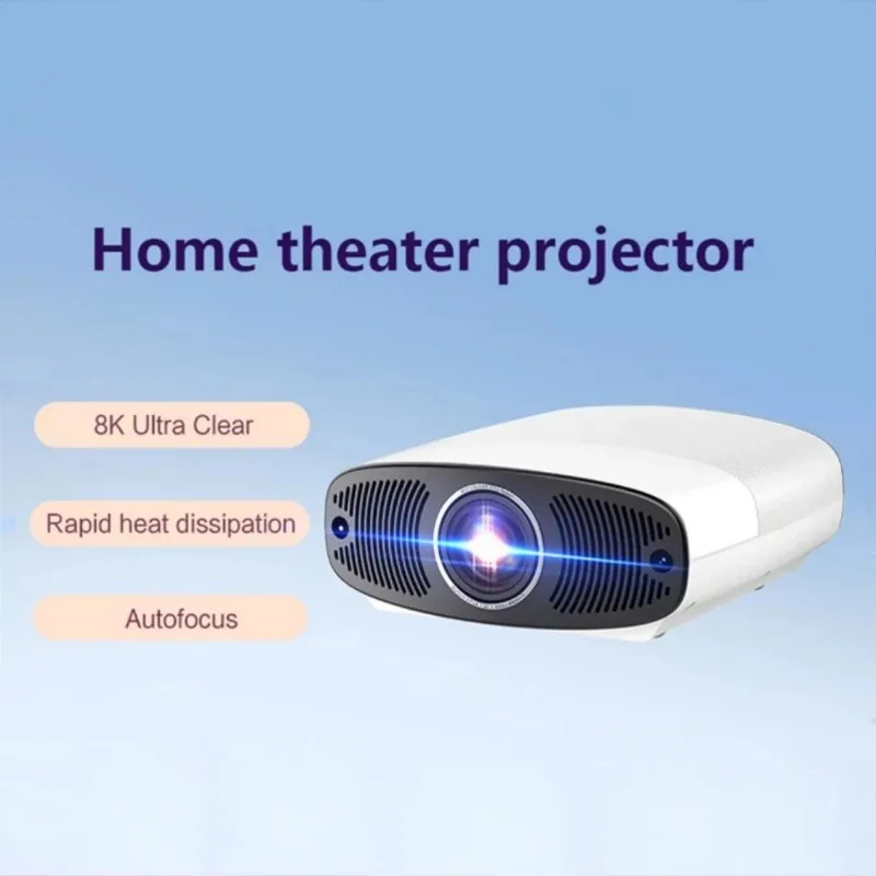 Android 9 Smart 1080P LCD Projector, 2GB RAM 32GB Memory, Portable Home Theater With Auto Focus Function