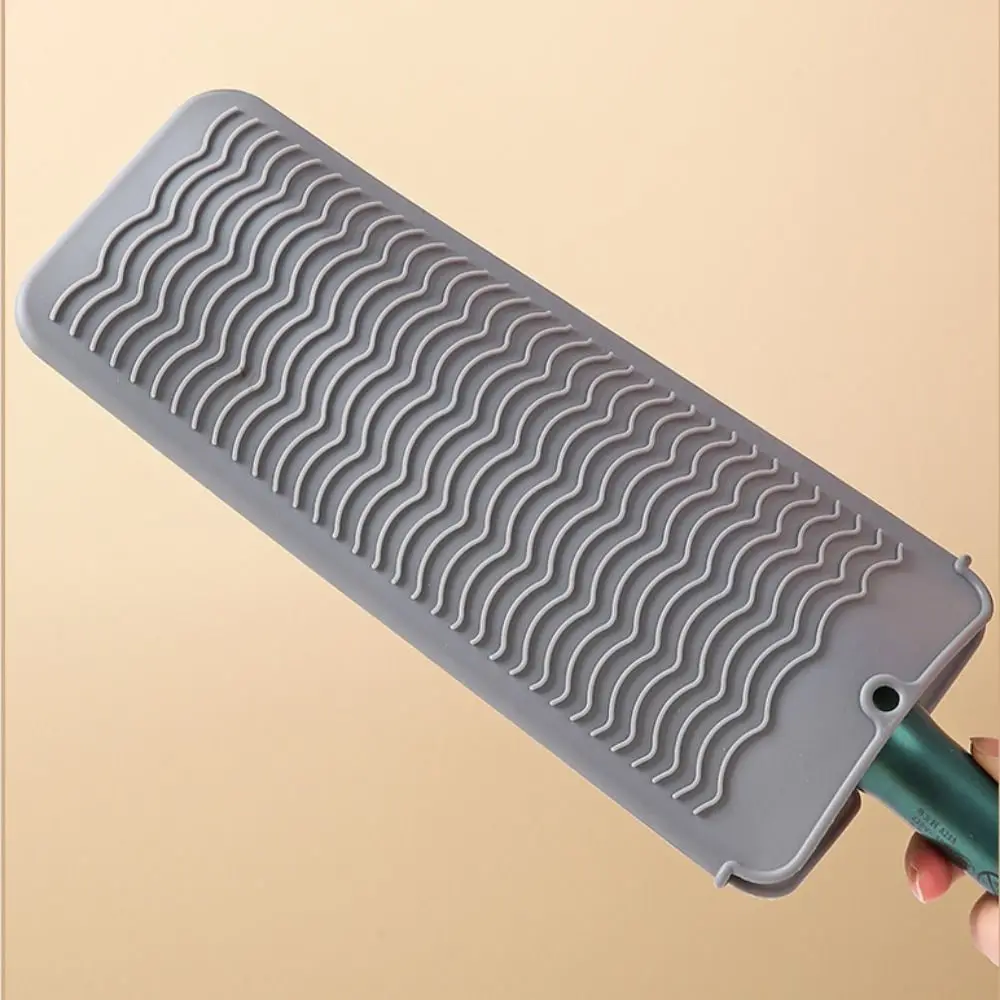 Anti-Scalding Wavy Stripe Curling Iron, Anti-Heat Sleeve Heat Heat Pad com Perm Clip, Alisador de cabelo de silicone, Saco de armazenamento