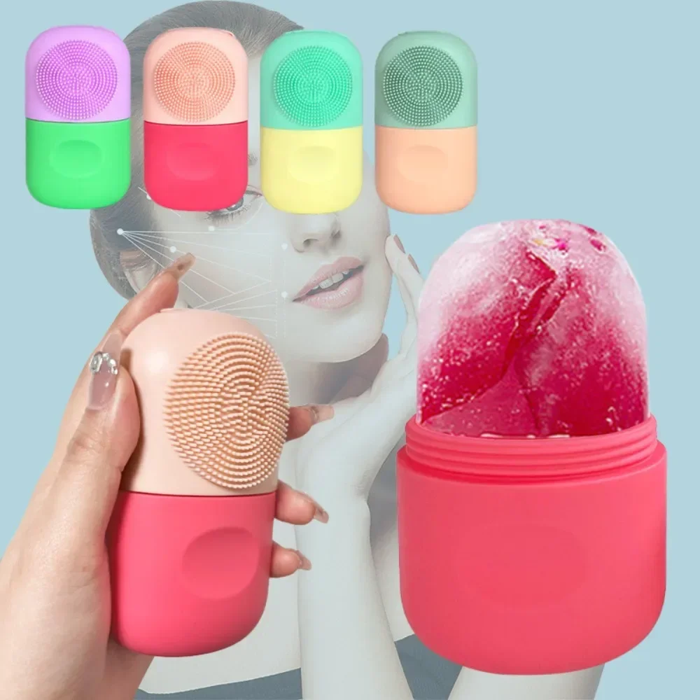 

Silicone Ice Facial Roller Face Lifting Contouring Tools Ice Cube Trays Ice Globe Balls Eye Body Massager Beauty Skin Care Tool