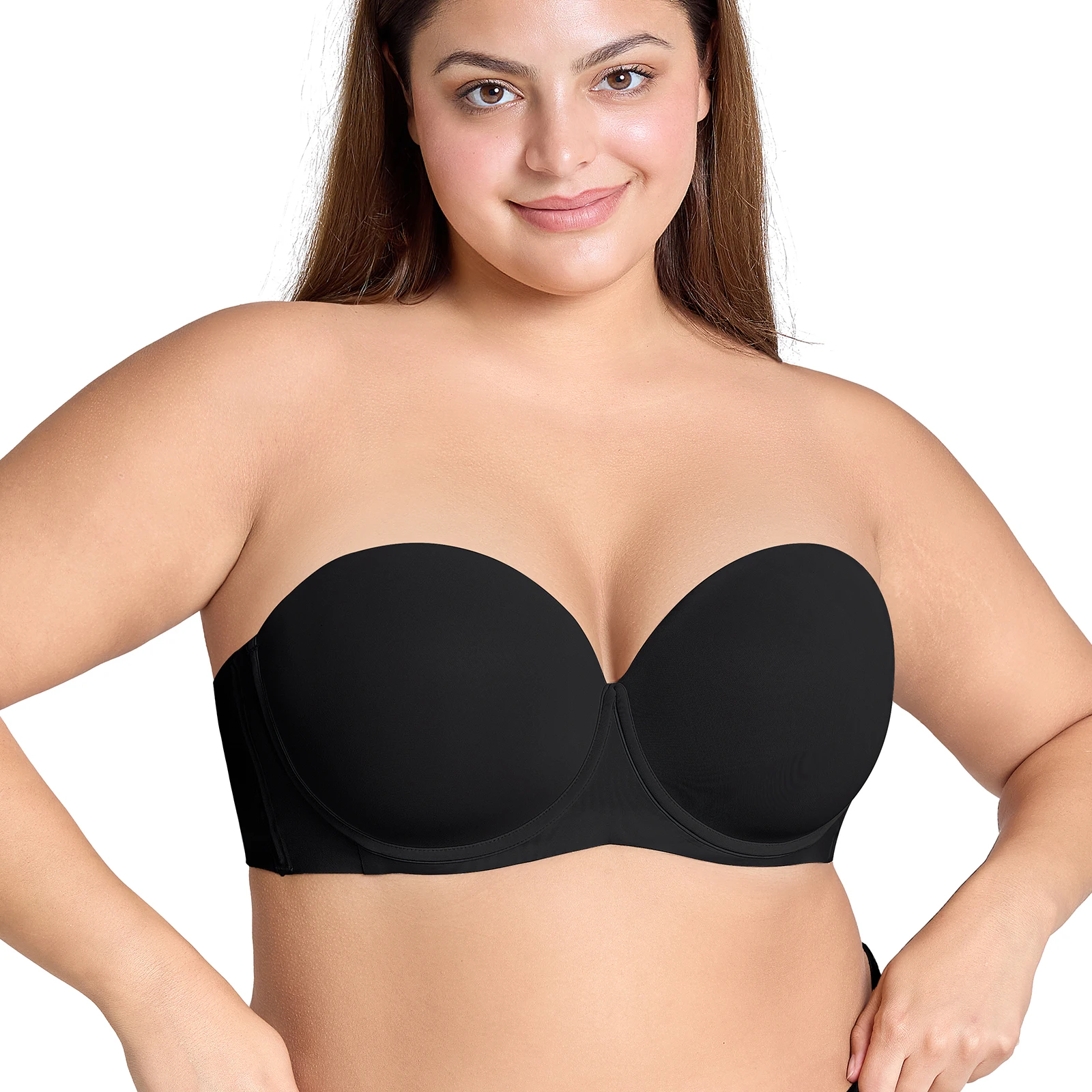 

New Women Bras Strapless Sexy Big Size Available Straps Adjusted Convertible Push Up Minimizer Hide Fat Bra