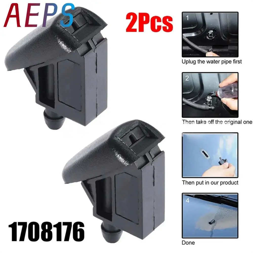 2pcs 1708176 Jet Nozzle Front Windshield Wiper Washer for Ford Focus 2 mk2 2004 - 2011