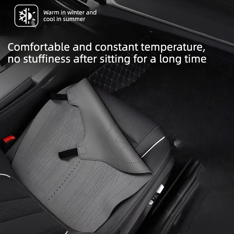 For ZEEKR X Suede Leather Full Set Seat Covers Anti-Wear Anti-Slip Waterproof Seat Protector Cushions Car Interior Accessories