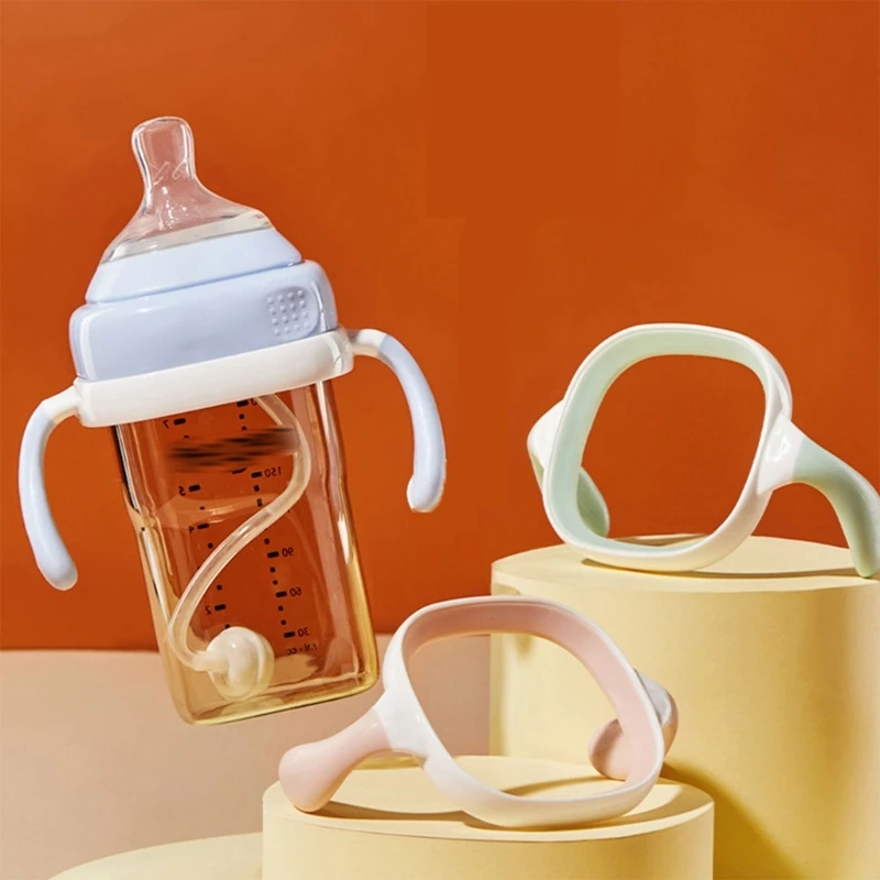 Baby Bottle Handle Feeding Bottle Easy Grasp Handle Milk Bottle Silicone Handle Dropshipping