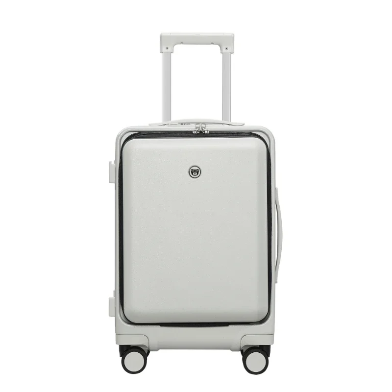 Travel Luggage with Wheels Front open Rolling Luggage Password Travel Suitcase Bag Fashion USB Interface Trolley Luggage