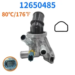 쉐보레 JEEP 엔진 냉각 온도조절기 하우징 커버 어셈블리 세트, 80 ℃ 176 ℉ 12650485