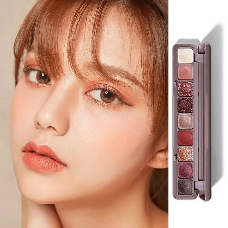 9-color eye shadow palette LAMEILA eye shadow palette clay eye shadow palette beautiful color durable waterproof