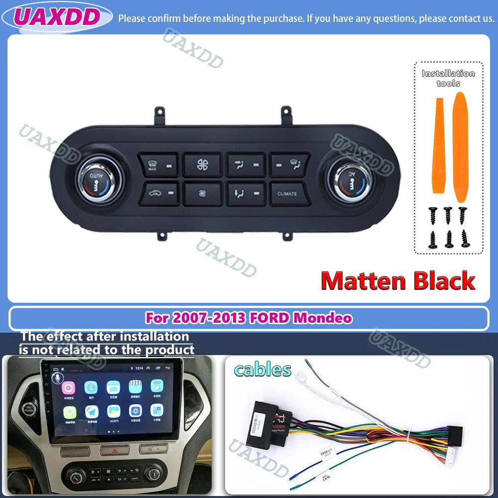 Kit de panel de commande automático climatisation AC para Ford Mondeo 2007-2013, piezas de panel de aire acondicionado, cable central de repuesto