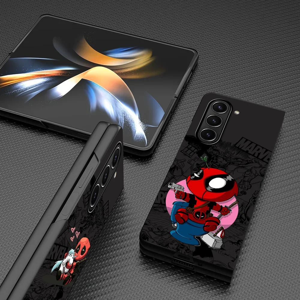 Phone Cover Shell Case for Samsung Galaxy Z Fold 8 Ultra Z Fold 7 ZFold6 ZFold4 ZFold7 ZFold5 ZFold3 Cartoon Deadpool
