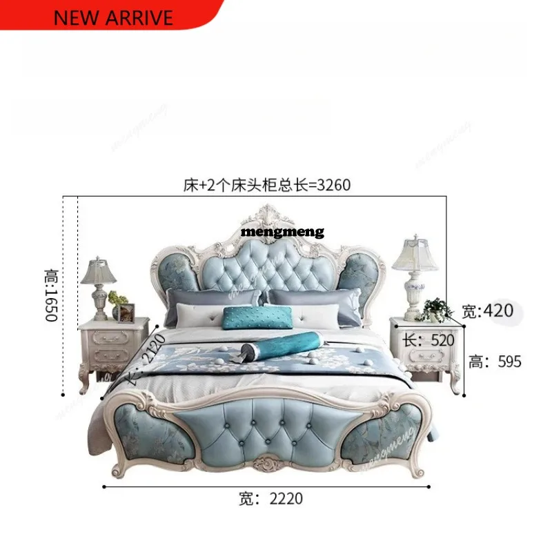 

F182 деревянная двуспальная кровать в скандинавском стиле 180x200 см, современная роскошная интерьерная кровать принцессы, высококачественный дизайн, Camas moderrnas inteligentes furnitu