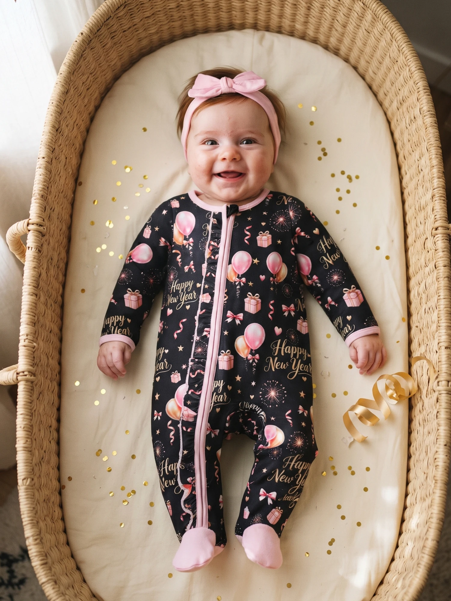 Letter Balloon Years Outfit Outfit Outfit Letter Balloon Print Years Baby Girl New New Years Baby Girl New