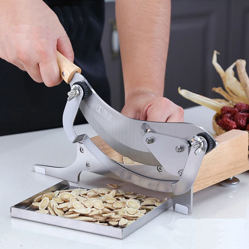 Slicer Ginseng Fish Gel Maca Cutting Machine Ganoderma Antler Cutter Machine Chinese Herbal Medicine Sanqi Hay Cutter Slicer