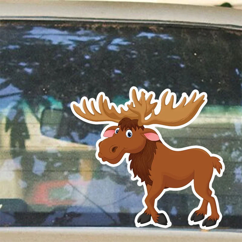 Christmas Reindeer Car Stickers For Decor Window Bodywork Bumper Sticker Pack Exterior Accessories Waterproof Vinyl Decals