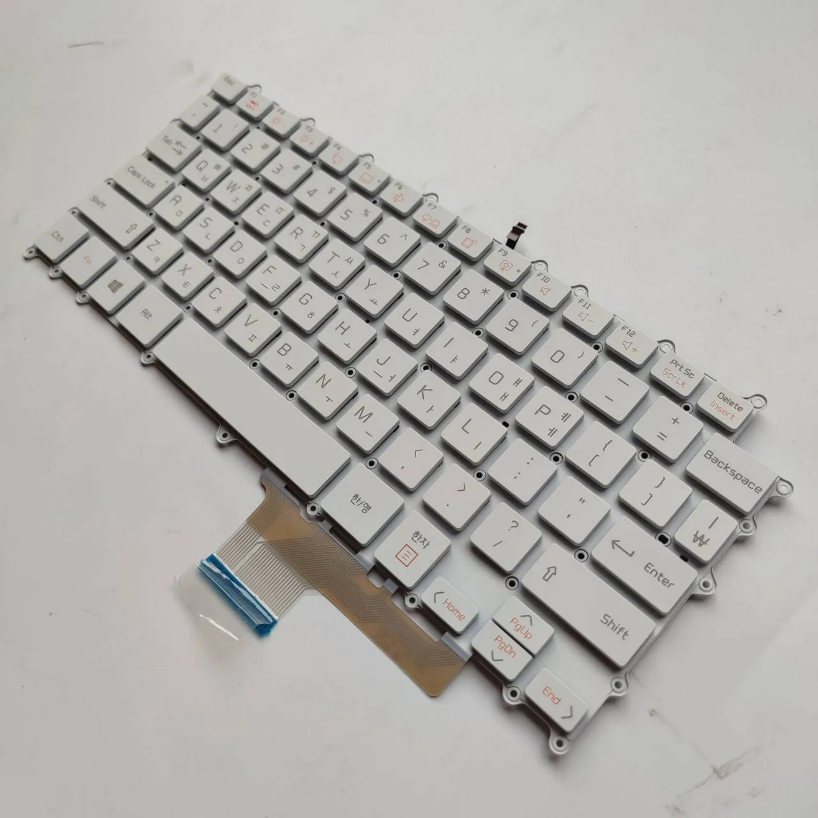US KR layout for LG gram 14Z980 14Z990 14Z90N 14Z90NB 14T90N 14Z95N 14Z980C 14Z980B 13Z980 13Z990 laptop keyboard White backlit