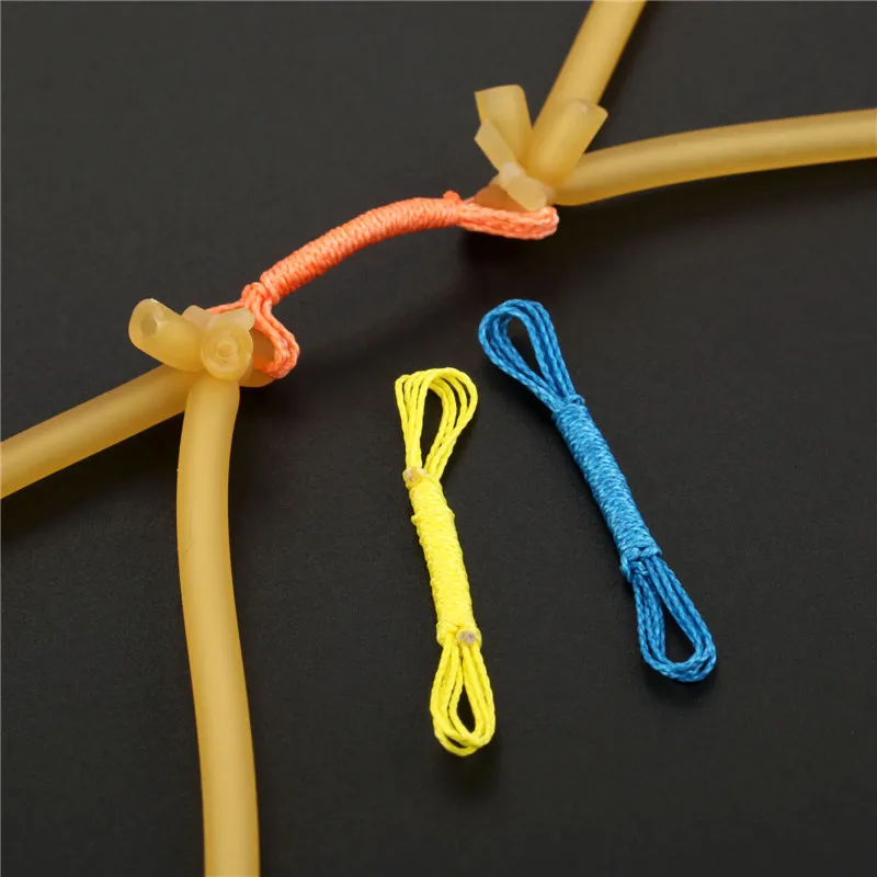 New 5pcs Dart Suspension for Fish Arrow Hunting Shooting Fishing Slingshots Catapult Rubber Band Tube Accessory Random Color