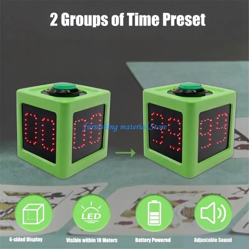 Y5GD Electronic Game Timer ABS for Mahjong & Strategy Board Game In Small Size
