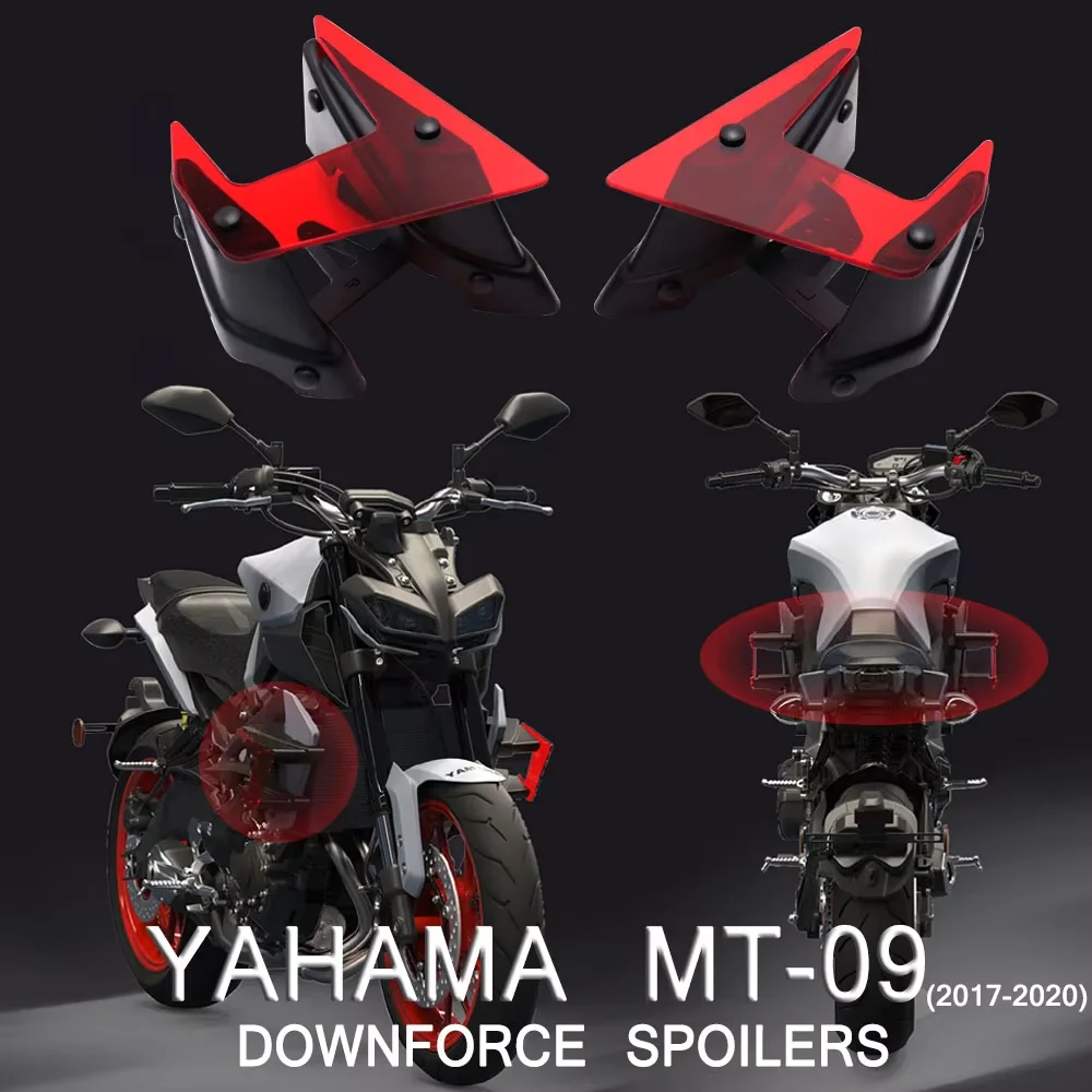

MT-09 For Yamaha MT-09 MT09 MT 09 2017 2018 2019 2020 Motorcycle Parts Side Downforce Naked Spoilers Fixed Winglet Fairing Wing