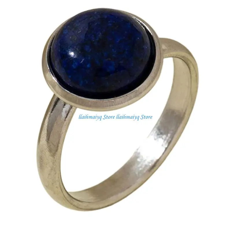 573B Adjustable Natural Shell Ring Elegant Jewelry For Women Unique Texture Design Lightweight Alloy Material Finger Ring