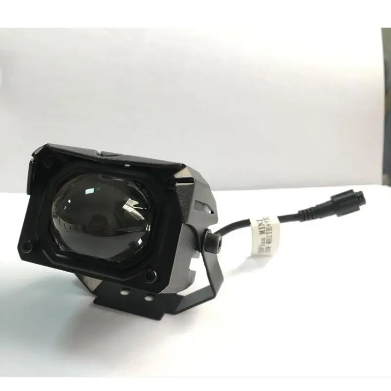 U9PLUS 12V Small Steel Cannon Spotlight Yellow White Two-Color Lens for Far Near Compatible with Motorcycle Car Large Truck