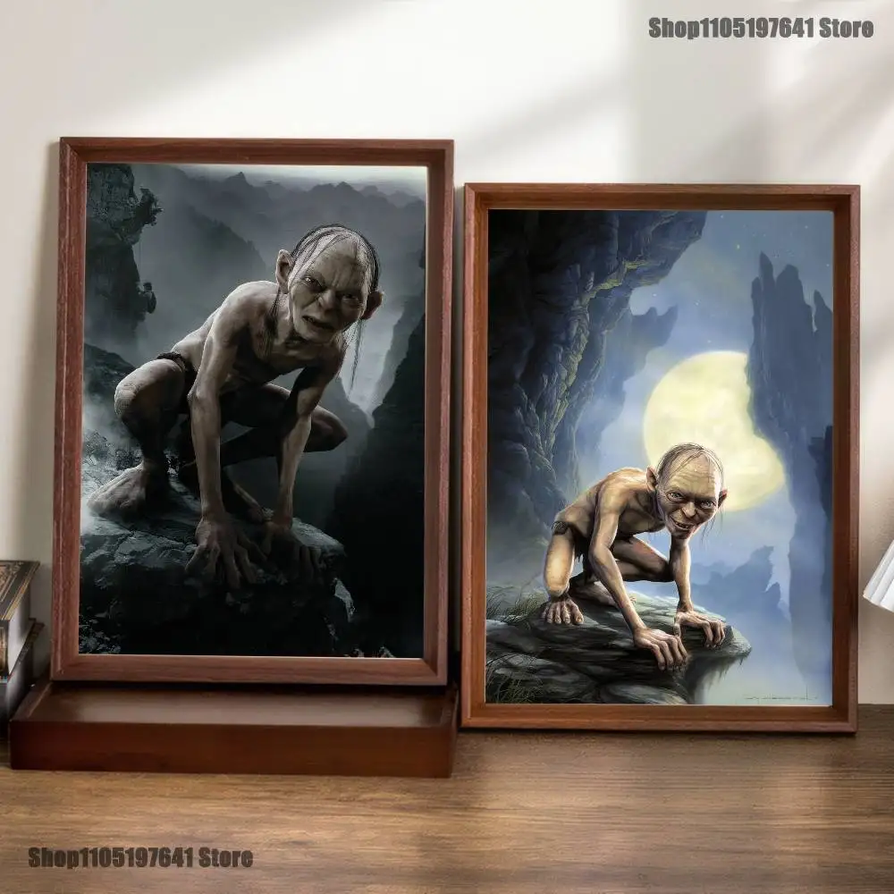 

L-Lord Gollum of the R-Rings Poster Prints Wall Art Picture Painting Gift Living Room Restaurant Bar Large Dec Sticker