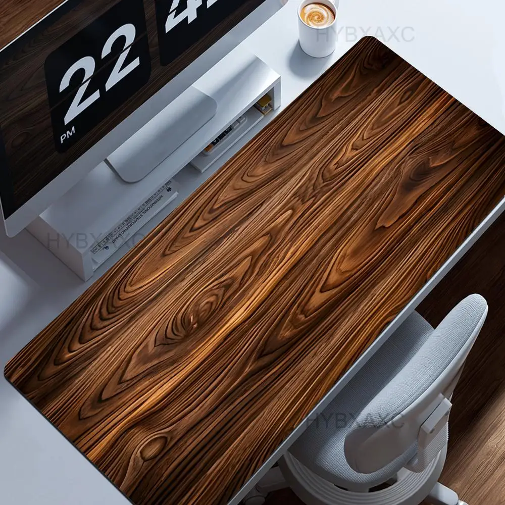 

Wood Grain Textures Mouse Pad HD Large Gamer Computer Desk Mats HYBXAXC Mouse Mat Carpet Laptop Anti-slip Minimalism Table Mat