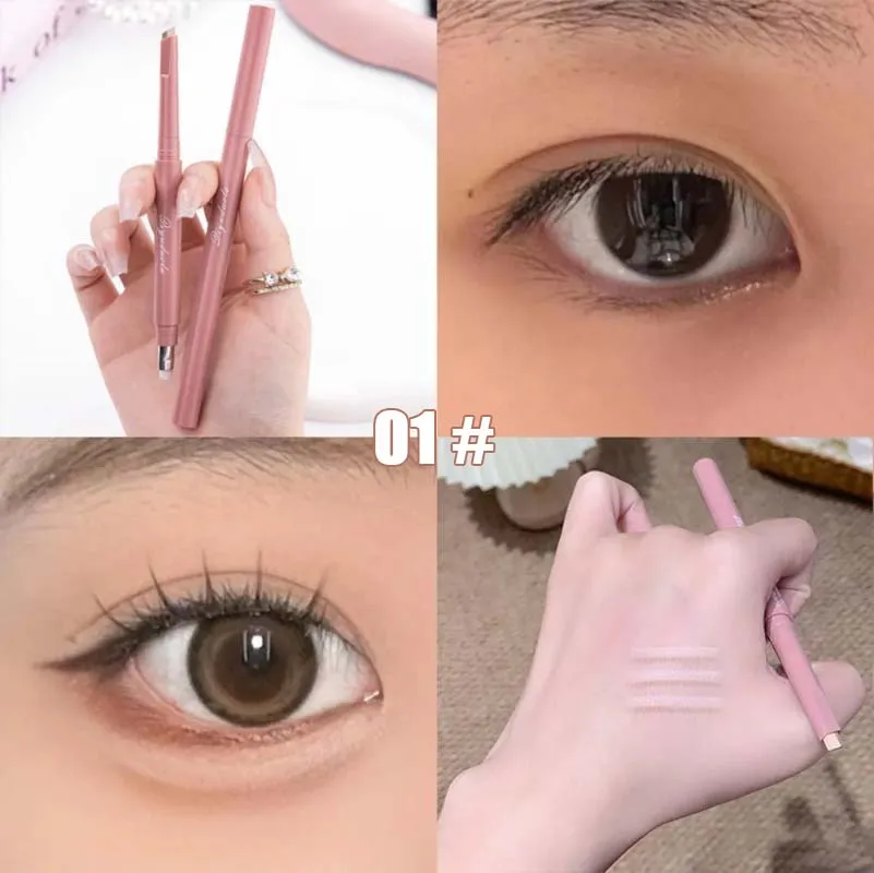 Aufhellender Aegyo Sal Bleistift, wasserfest, natürlich, zweifarbig, liegender Seidenraupen-Unter-Augen-Textmarker, Schattenstift, Kontur-Augen-Make-up