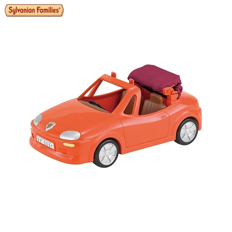 Producto Original, familia SYLVANIAN, personaje de Anime, casa de juegos de simulación, juego de coche doble convertible, juguete para niños, cumpleaños Gi