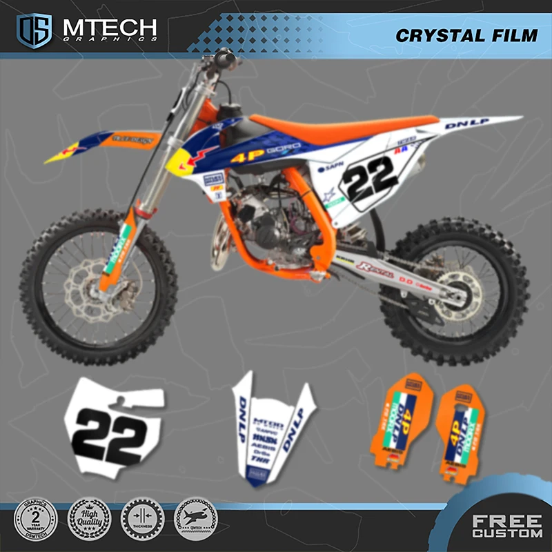 

DSMTECH MOTOR для KTM SX85 SX 85 2018 2019 2020 2021 2022-2024 пользовательские графика для мотокросса фоновые наклейки наборы наклеек 003