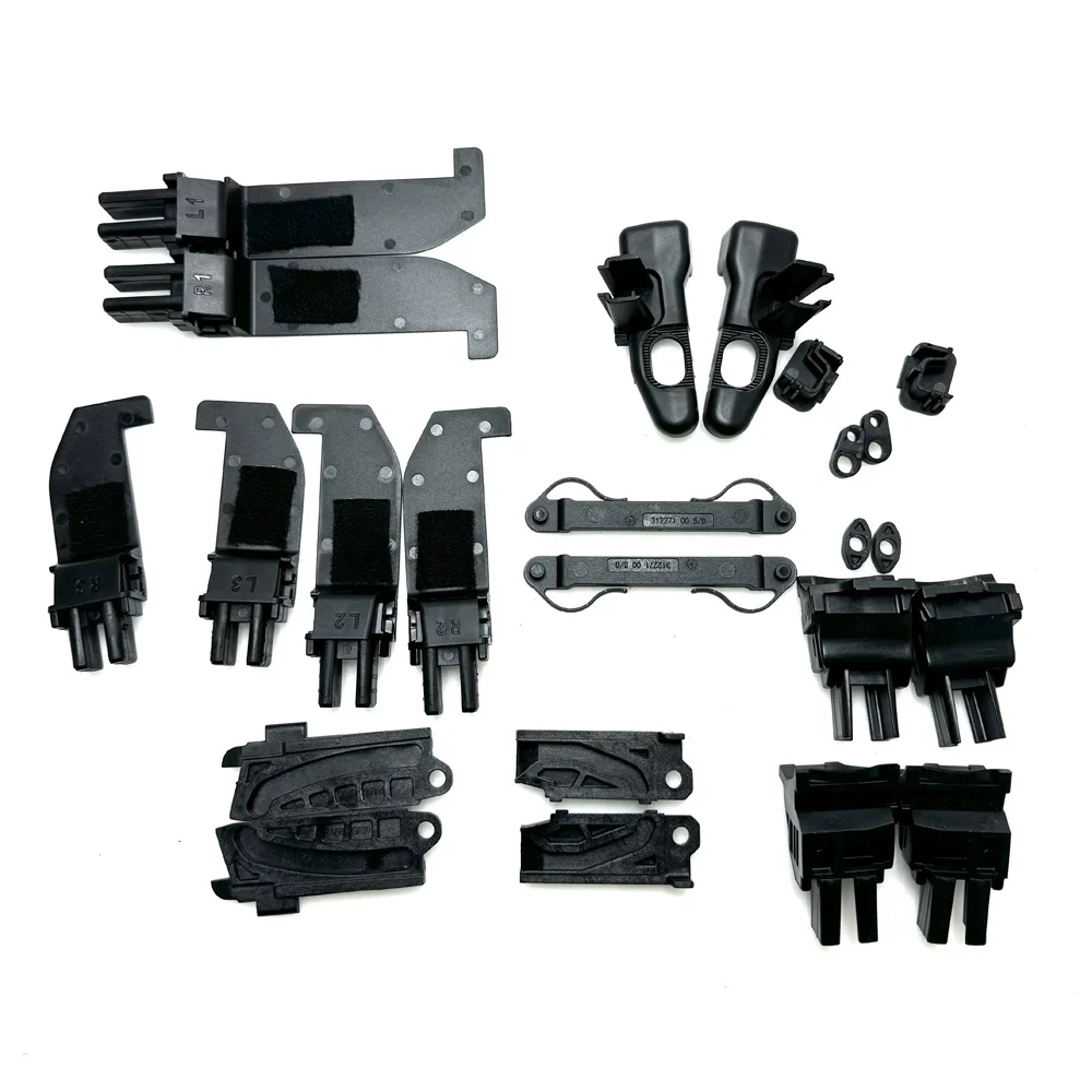 For Fiat 500C 500 Convertible Kit UK 24 Pcs Upgraded Soft Top Roof Repair Slider Clip Hood Parts Black 9099898 car accessories