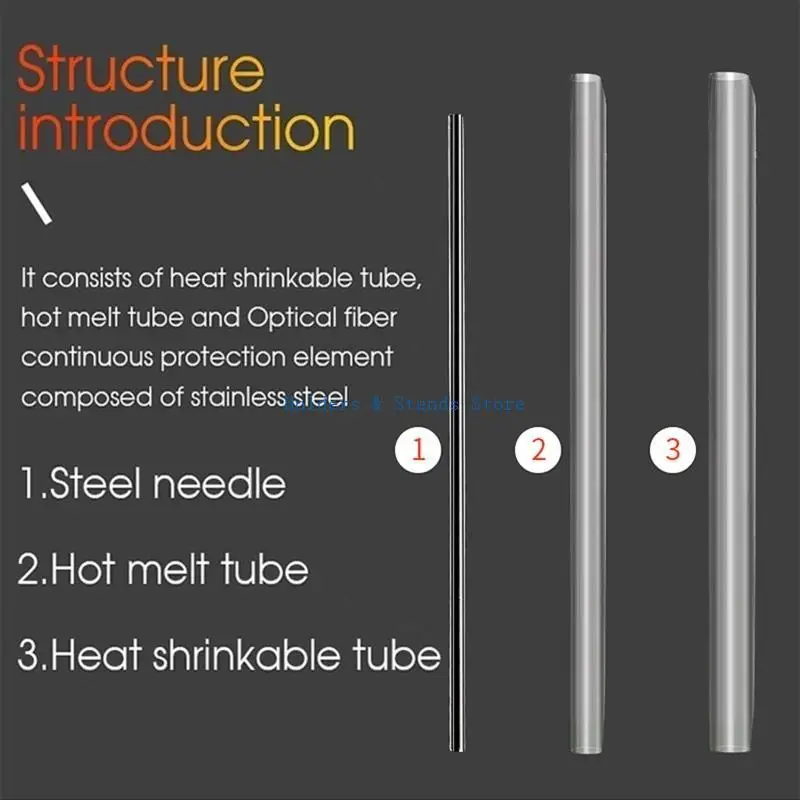 Y4UE 45 мм 60 мм прозрачный PE тепловой сжимаемый волоконно -волоконно -волоконно